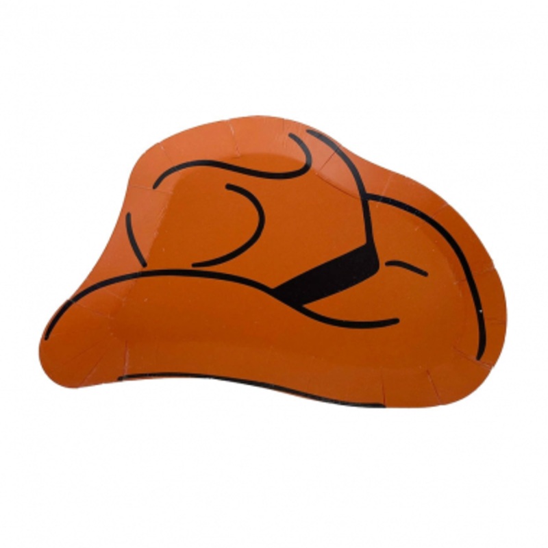 Yeehaw Cowboy ‘Cowboy Hat’ Plates – 8 pack