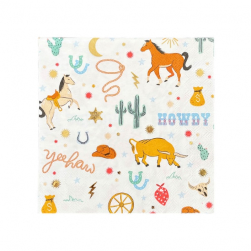 Yeehaw Cowboy Napkins – 16 pack