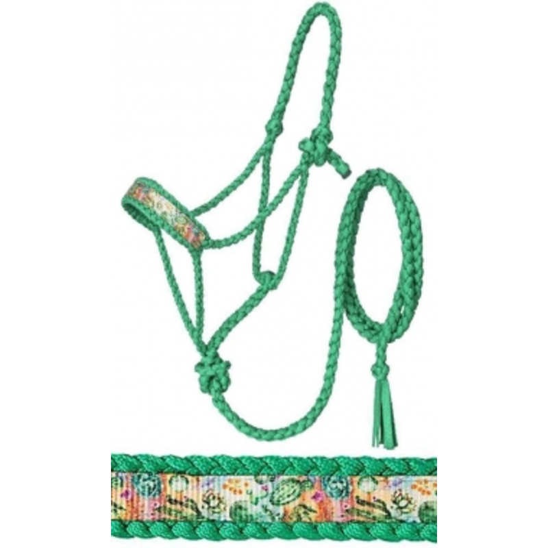 Tough-1 Cactus Print Mule Tape Halter With Lead